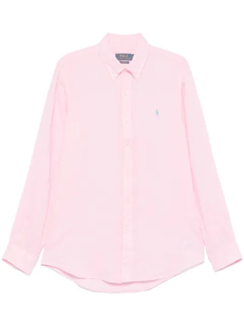 Polo Ralph Lauren logo-embroidered shirt Pink 710966294009