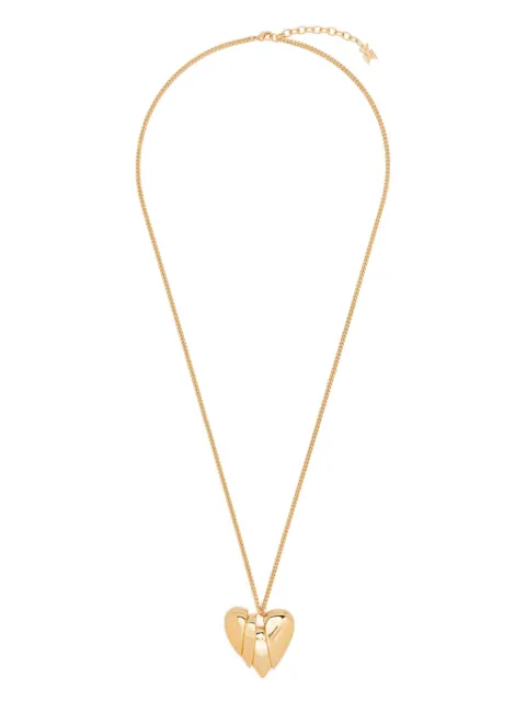 Amina Muaddi Heartbreaker necklace Gold HEARTBREAKERNECKLACE