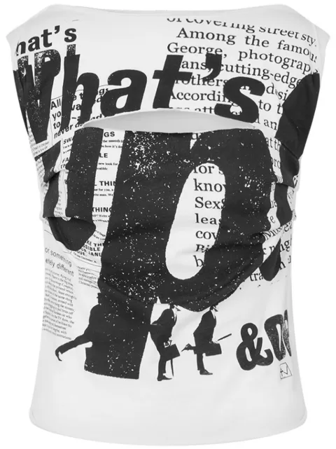 Moschino text-print top White J12110441