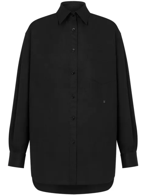 Moschino logo-embroidered shirt Black J02010431