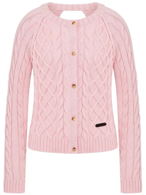 Moschino backless cardigan Pink J09050406