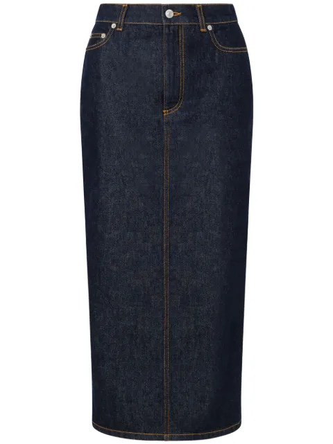 Moschino pencil midi skirt Blue A01260422