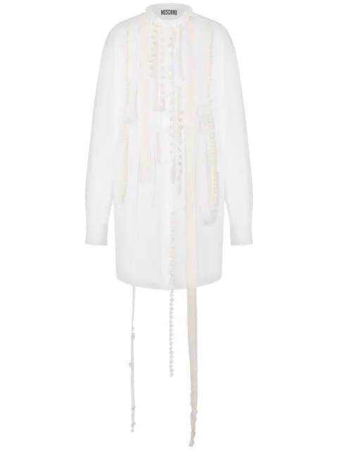 Moschino appliqué-detailing dress White J04170431