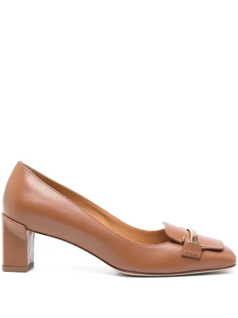 Tod's 50mm leather pumps Brown XXW63L0JE20SMX