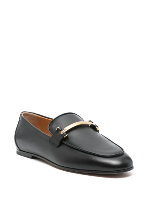 Tod's metal-bar leather loafers Black XXW79A0JE50SMX