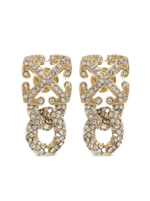 Off-White Arrow drop earrings Gold OWOD29TC99MET0017672