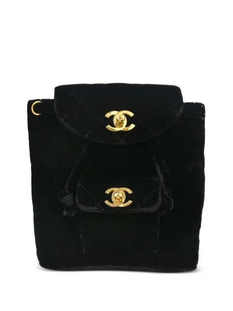 CHANEL Pre-Owned 1995 small Duma backpack Black 3090207