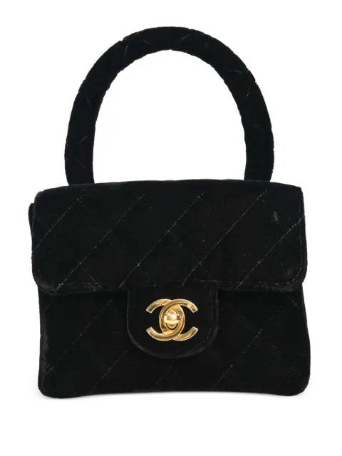 CHANEL Pre-Owned 1995 mini Classic Flap square handbag Black 3159746