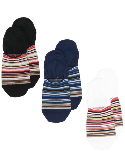 Paul Smith artist-stripe socks (pack of two) Black M1ASOCKP599C