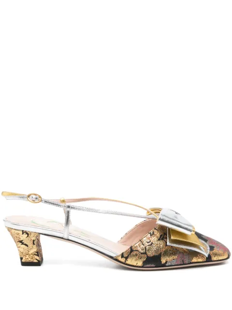 Valentino Garavani 45mm Bowow pumps Silver WS0LB6QRU
