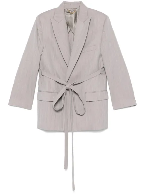 Victoria Beckham tailored belted blazer Purple 1125WJK006092A