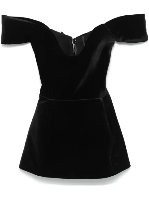 Ana Radu velvet mini dress Black 43640