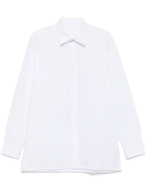 Givenchy 2G-clip cotton shirt White BM612U15H7100