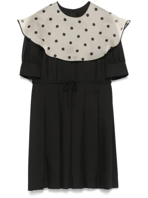 Valentino Garavani polka dot-print mini dress Black BVAET090G