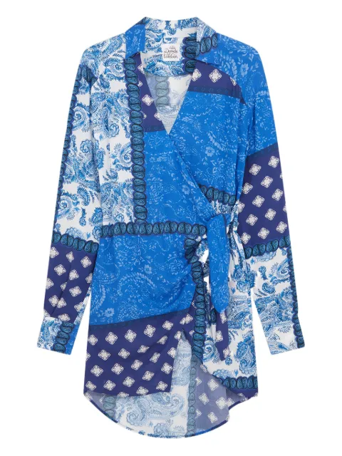 Donde Esteban Midnight dress Blue D3DRE001VISCOSE