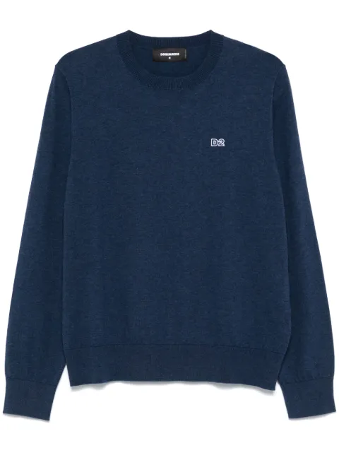 DSQUARED2 crew-neck sweater Blue S74HA1486D13018