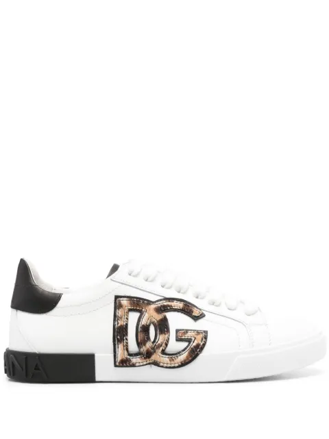 Dolce & Gabbana logo-patch sneakers White CK2203A6L81