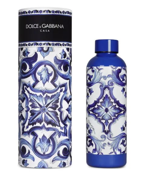 Dolce & Gabbana graphic-print thermos Blue TC0169TCA42