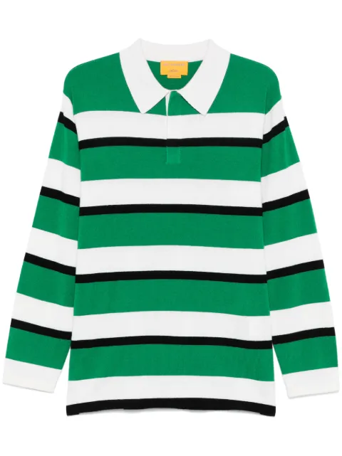 Guest In Residence striped rugby polo shirt Green U20011RL