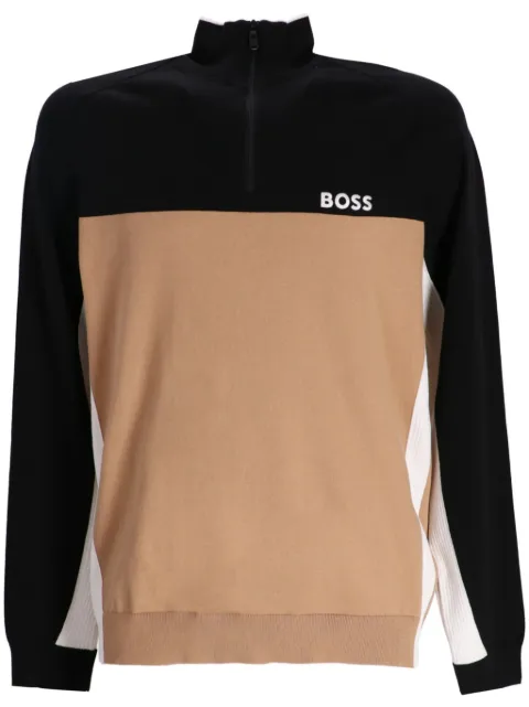 BOSS colour-block sweatshirt Black 50528740