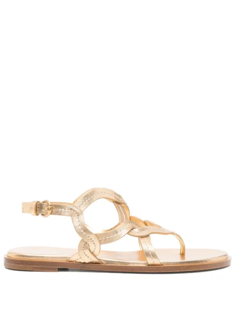 Gianvito Rossi leather sandals Gold G3247205CUONSW