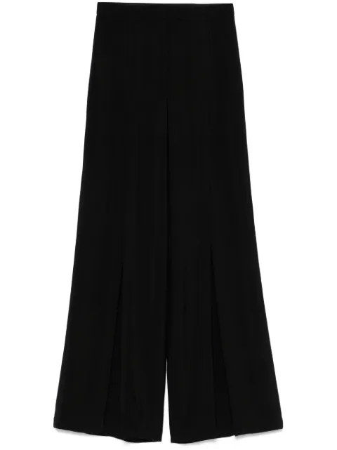 Mugler buckled wide-leg trousers Black 25P1PA0493196