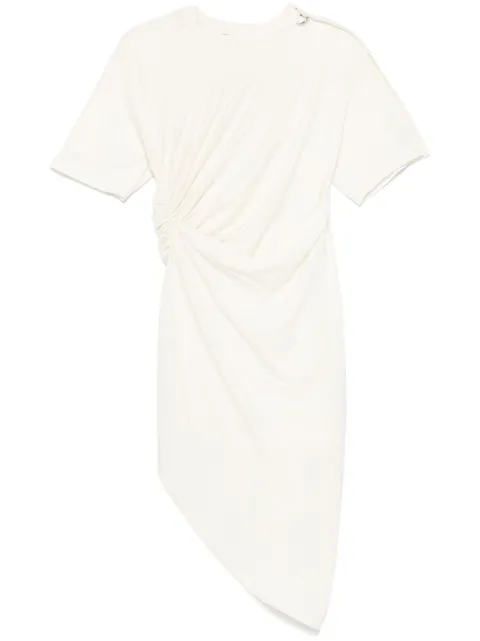 Mugler piercing-detail midi dress White 25P3RO1620297
