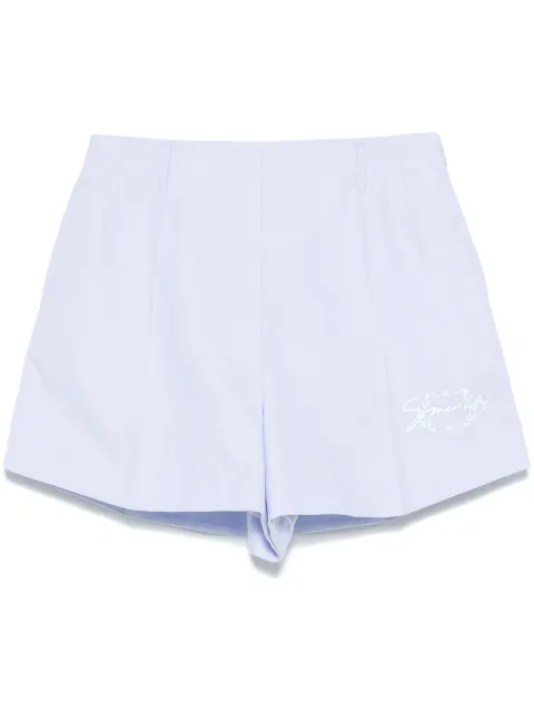 Givenchy logo-embroidered shorts Blue BW515GG1ZE
