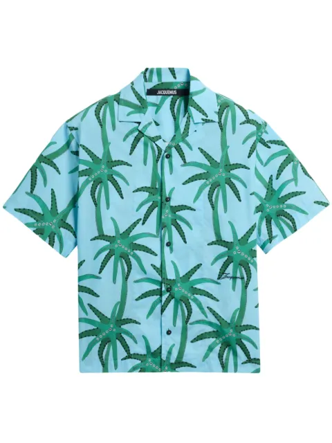 Jacquemus floral-print shirt Blue SHM00200CW00484