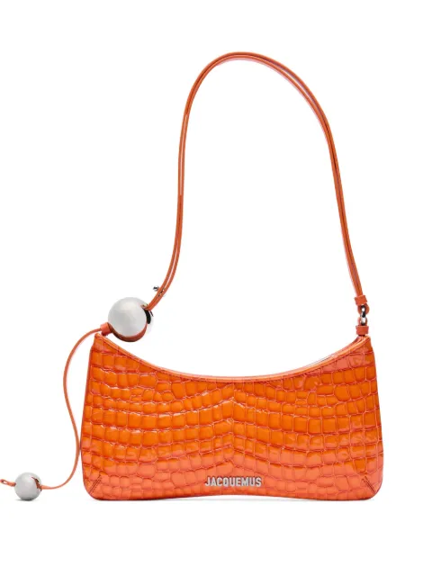 Jacquemus The Bisou Perle shoulder bag Orange 233BA0573237