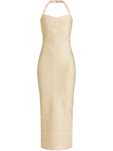 Hervé Léger The Metallic Iris dress Neutrals HLM8505780