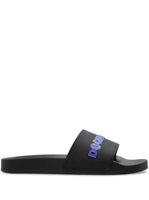 DSQUARED2 logo pool slides Black FFM002317205013