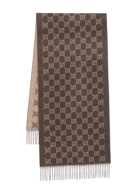 Gucci GG cashmere scarf Brown 8123174GABX