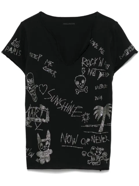 Zadig&Voltaire henley T-shirt Black JWTN02633