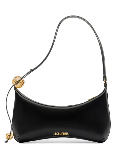 Jacquemus The large Bisou Perle shoulder bag Black 251BA4103171