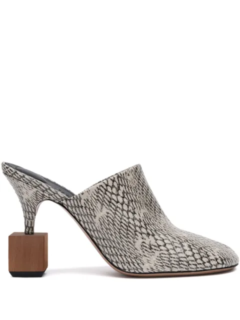 Jacquemus 100mm Les Bisou mules Neutrals 251FO1613233