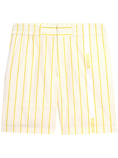 Jacquemus striped shorts Yellow 255PA1381691