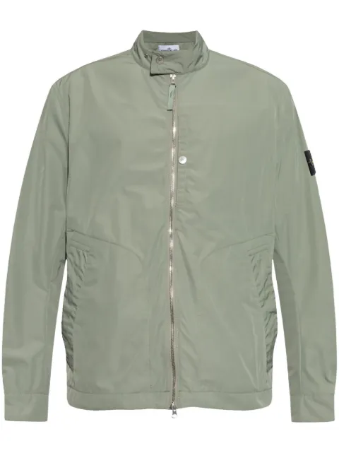 Stone Island logo-appliqué jacket Green K1S154100094S0026
