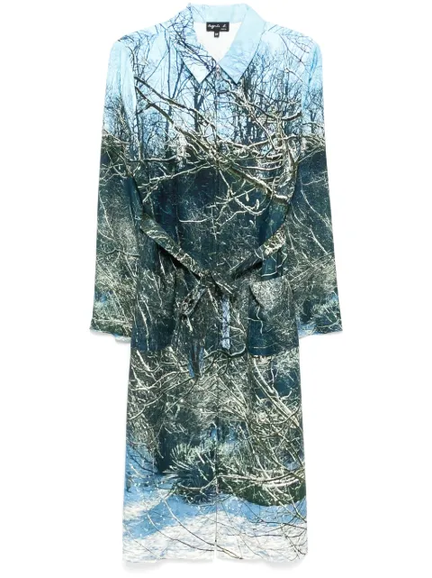 agnès b. photoprinted dress Blue ZF17NU60