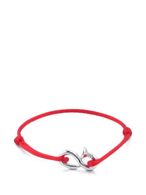 Mateo bent-nail cord bracelet Silver TNB02
