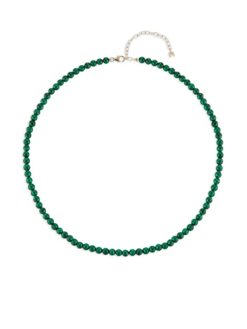 Mateo 14K yellow gold beaded malachite bracelet Green 4MBB01