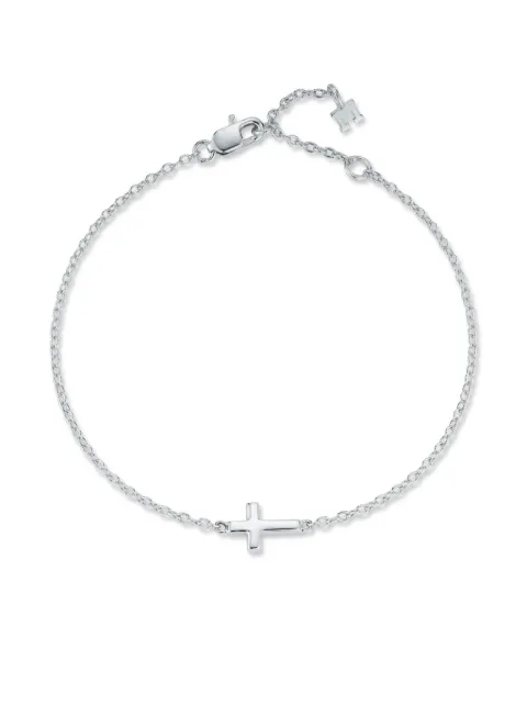 Mateo sterling silver Mini Cross bracelet Silver ATWB07SS
