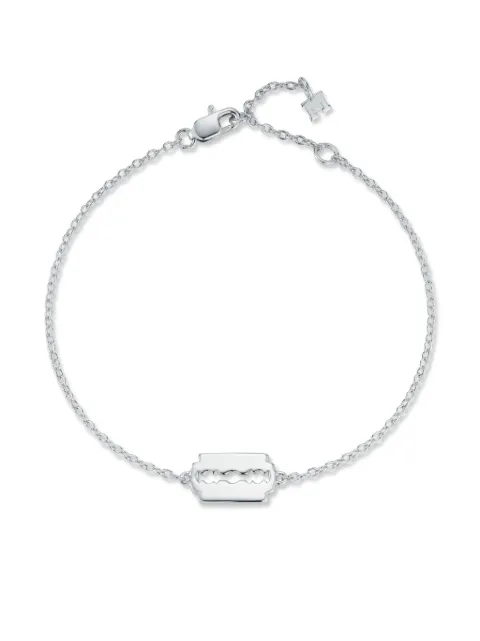 Mateo 14K white gold Mini Razor Blade bracelet White ATWB06YG