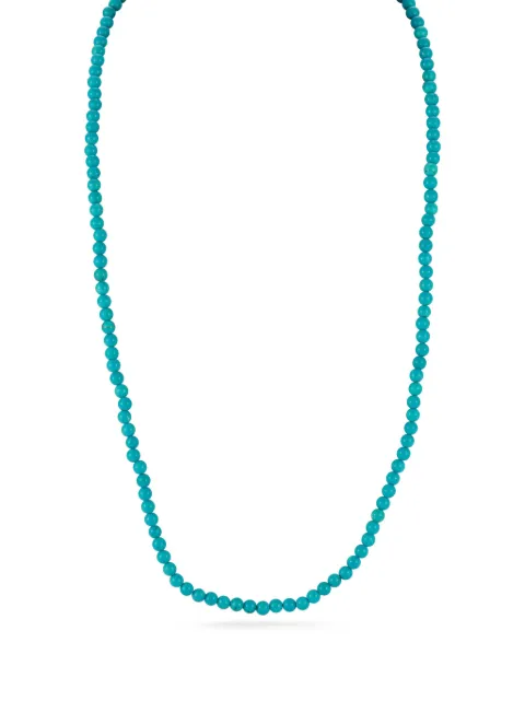 Mateo 14K yellow gold beaded turquoise necklace Blue TSN24