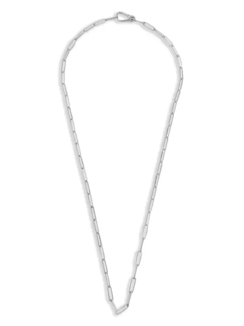 Mateo sterling silver Paper Clip necklace Silver LLCN24SS
