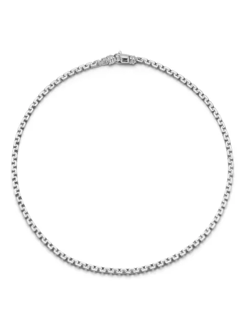 Mateo sterling silver Square Link necklace Silver SLN01