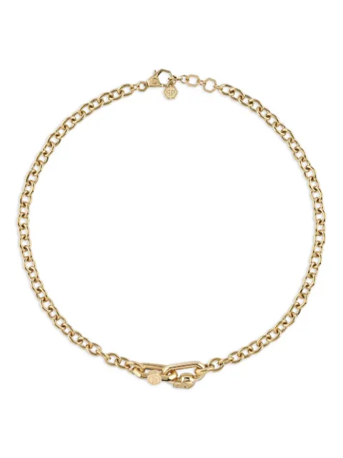 Philipp Plein skull-motif necklace Gold PJPEA22NU