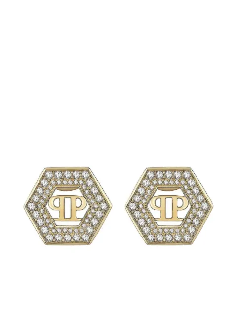 Philipp Plein Legacy crystal-embelished earrings Gold PJREA13EU
