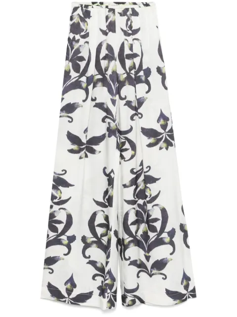 Forte Forte geometric-print trousers White 13902MYPANTS