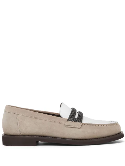 Brunello Cucinelli suede loafers Neutrals MZSFG2870C5859